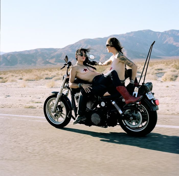 Girls on a motorcycle in Zhanjiang