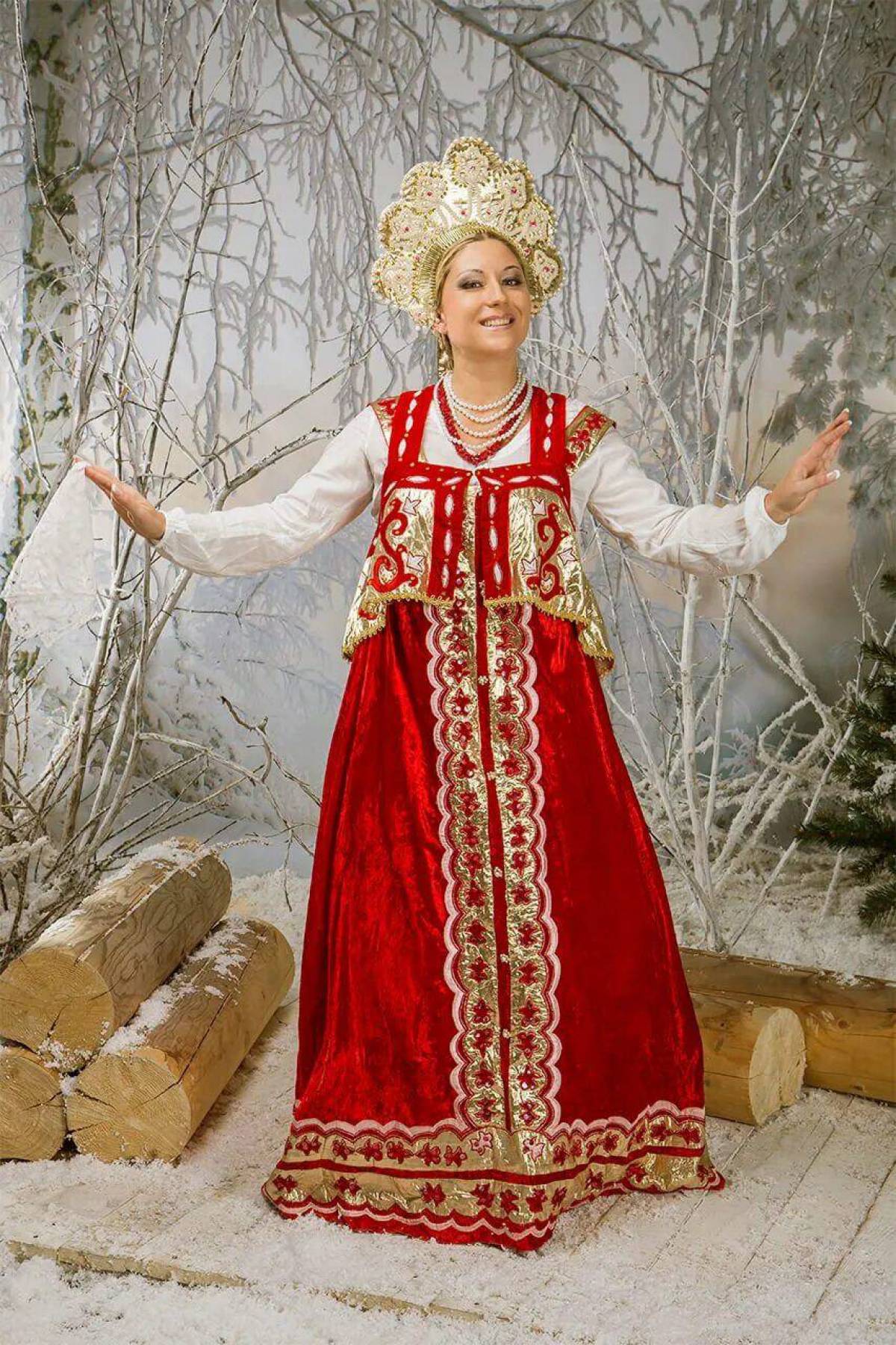 Girls in Slavic costumes in Zhanjiang