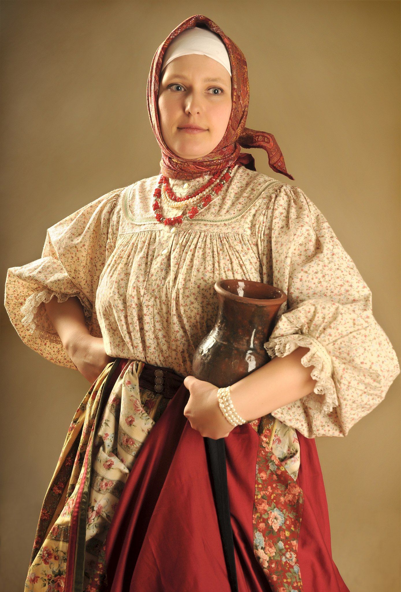 Girls in Slavic costumes in Zhanjiang